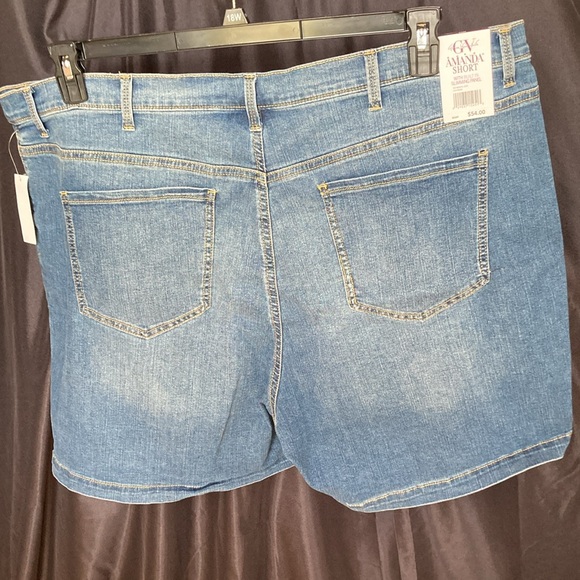 Gloria Vanderbilt Amanda Short w slimming panel denim flex 24W - Picture 11 of 17